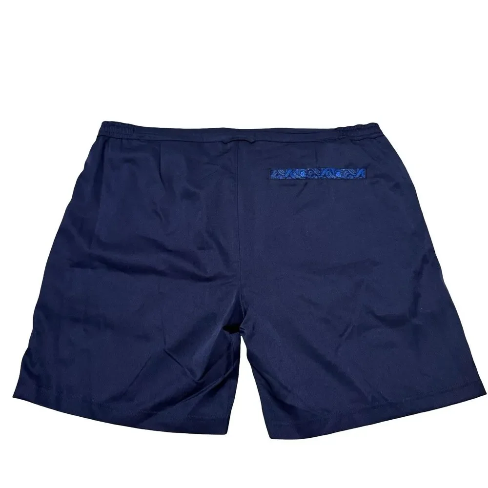 ROBERT GRAHAM Swim Trunks Men's Sz L Navy Blue Blazer Board Shorts NWT